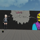 Me in Vrchat drawing graffiti. You can watch me draw the whole thing at: https://www.twitch.tv/videos/430851975##